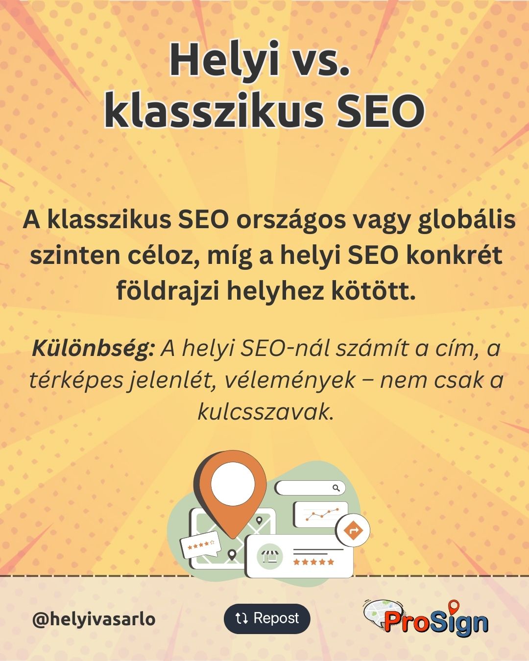 helyi vs. klasszikus keresőoptimalizálás